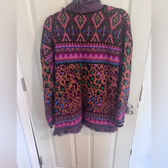 FARM RIO Ainika Tapestry Cardigan Sz M - Picture 6 of 7